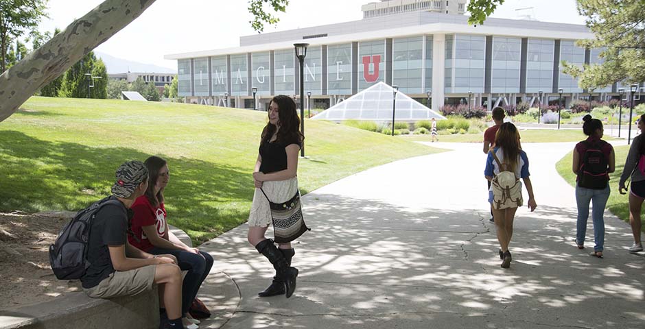 Students on the university of utah campus